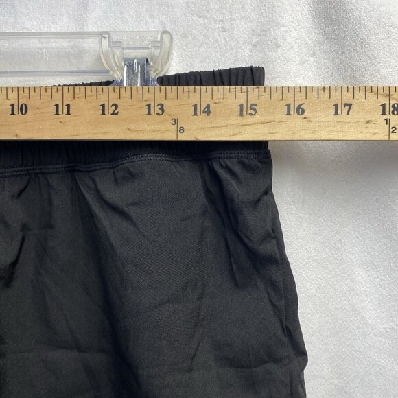 AFITNE Lined Elastic Waist Athletic Running Shorts Women Large Black Zip Pocket - Picture 3 of 14